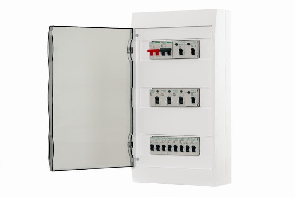 Systeme Electric City9 Корпус навесной с прозрачной дверью 3ряд/36мод, IP40, IK07, 80А, 2 клеммы — миниатюра 6