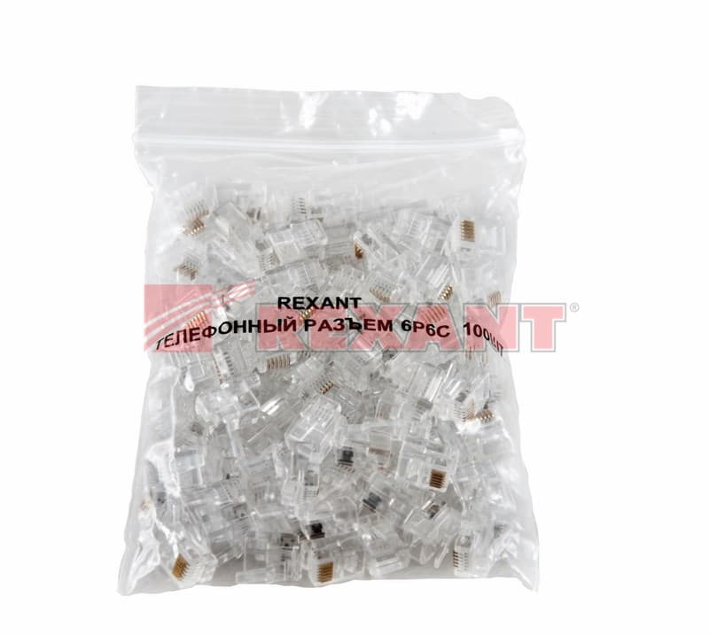 Джек телефонный 6P6C Rexant 05-1013 — миниатюра 2