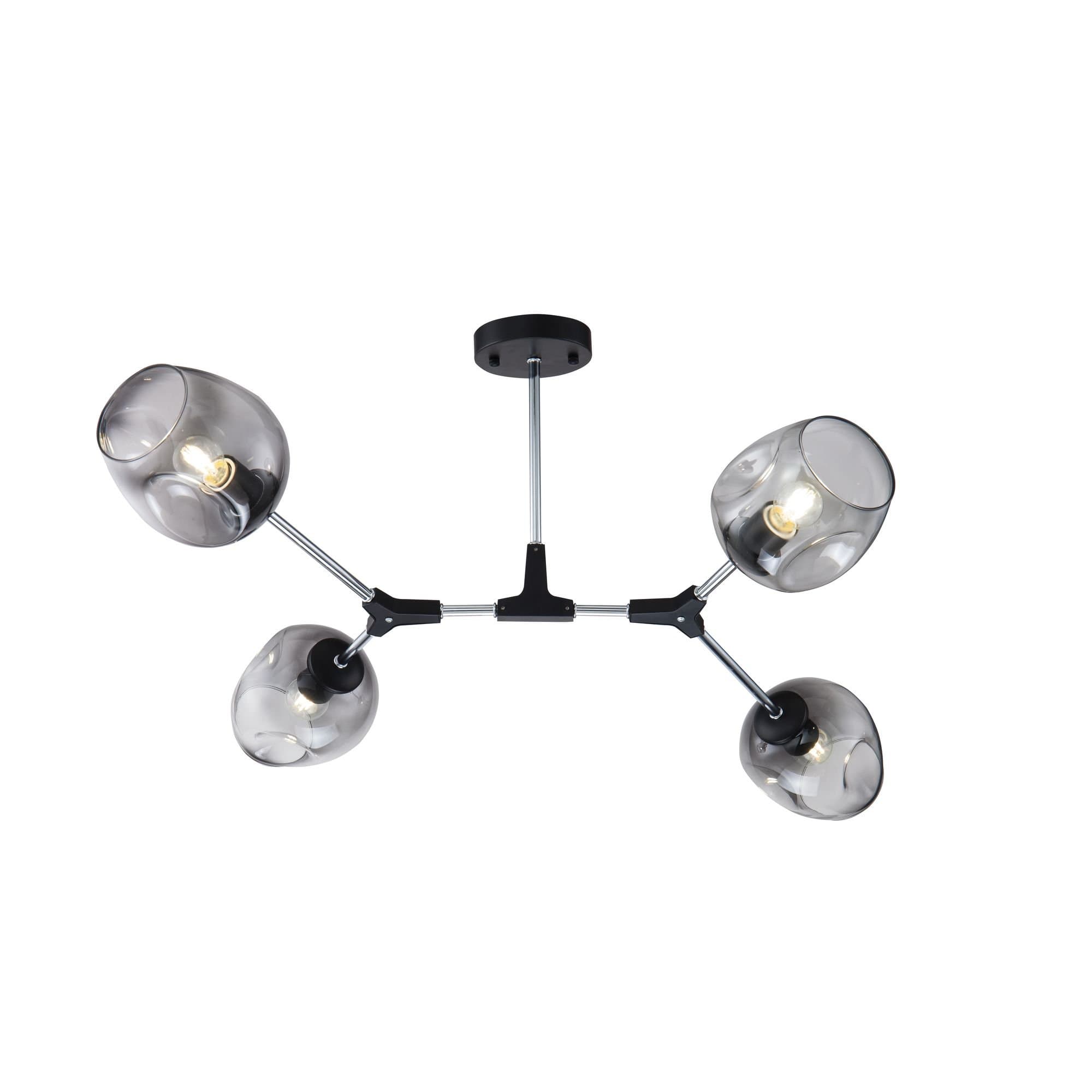 Freya Modern Desi Черный Потолочный светильник E27 60W FR5006CL-04B — миниатюра 2