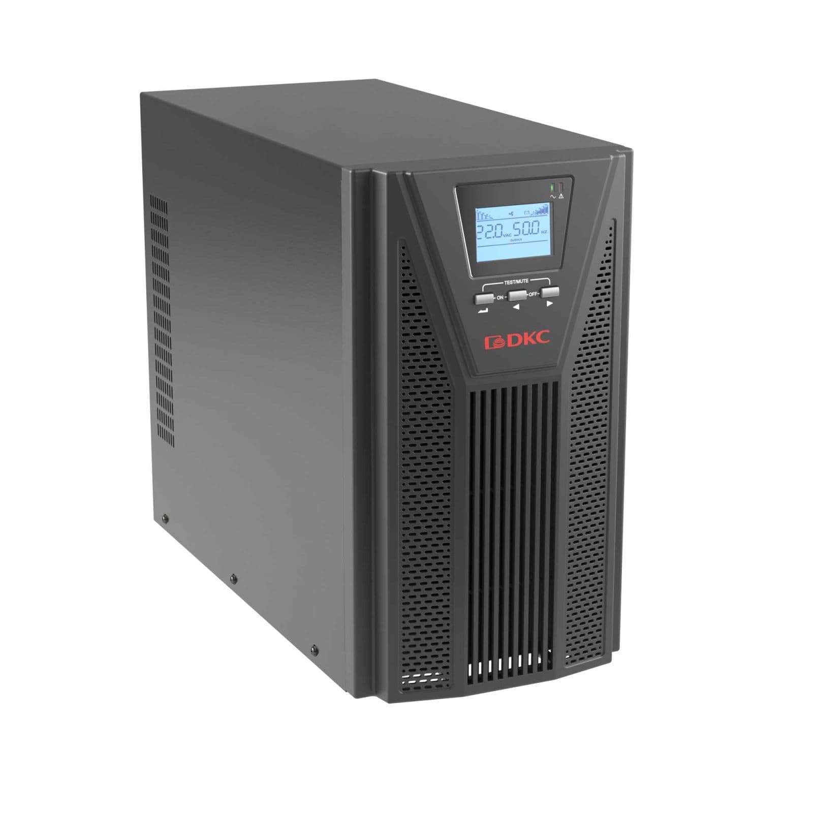 DKC Онлайн ИБП ДКС серии Small Tower, 3000 ВА/2700 Вт, клеммы, EPO, USB, RS-232, RJ45, 8 x 7 Ач — миниатюра 2