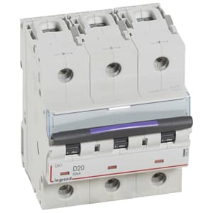 Legrand DX3 Автоматический выключатель 50кА 20А 3P D 410214 — миниатюра 2