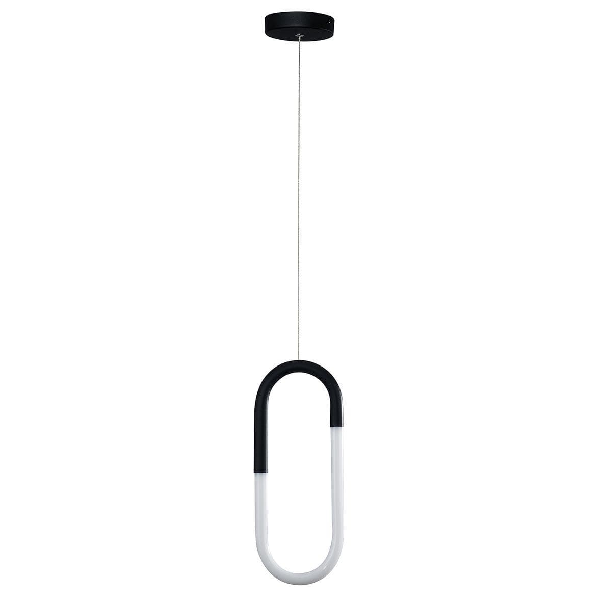 Kink Light 08271,19(3000K) Подвес Канто черный d14 h200 (высота корпуса светильника h36) Led 12W (3000K) — миниатюра 1