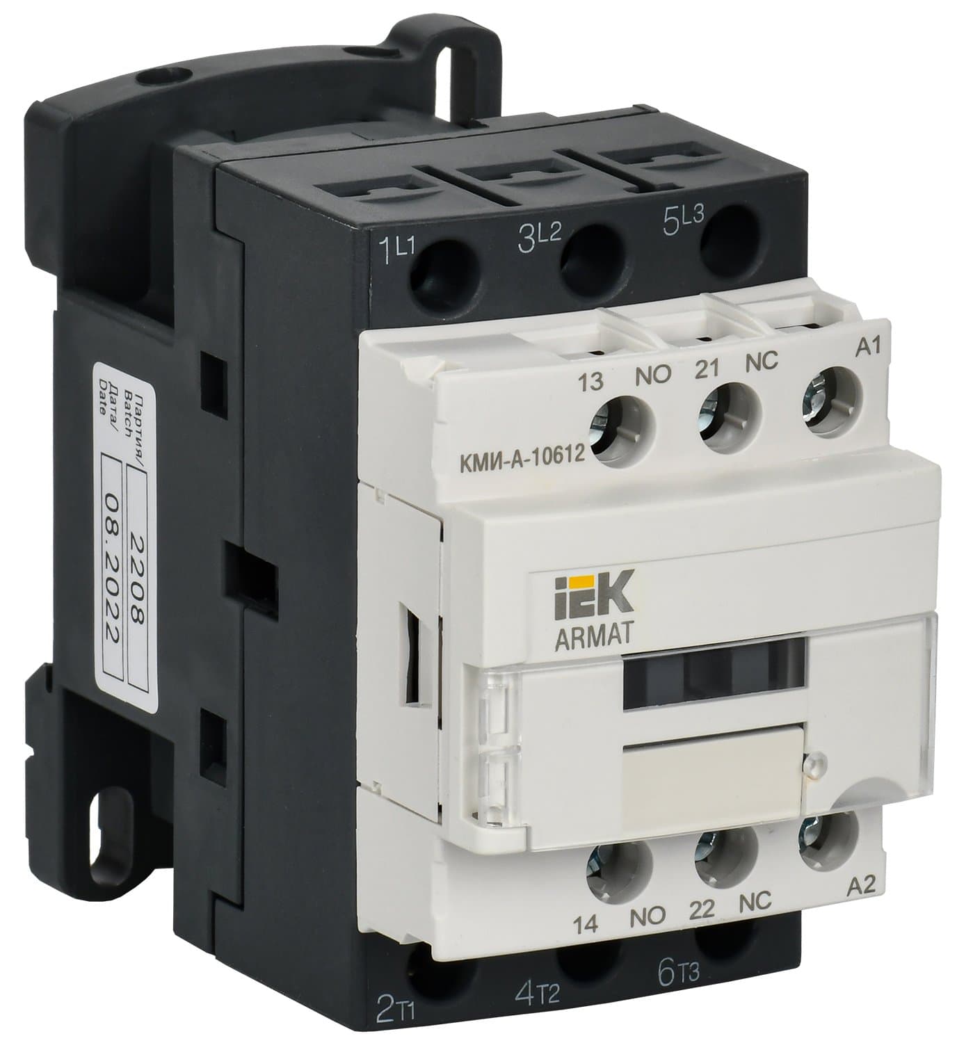 IEK ARMAT Контактор КМИ-А-10612 LC1D 6А 230В/АС3 1НО/1НЗ