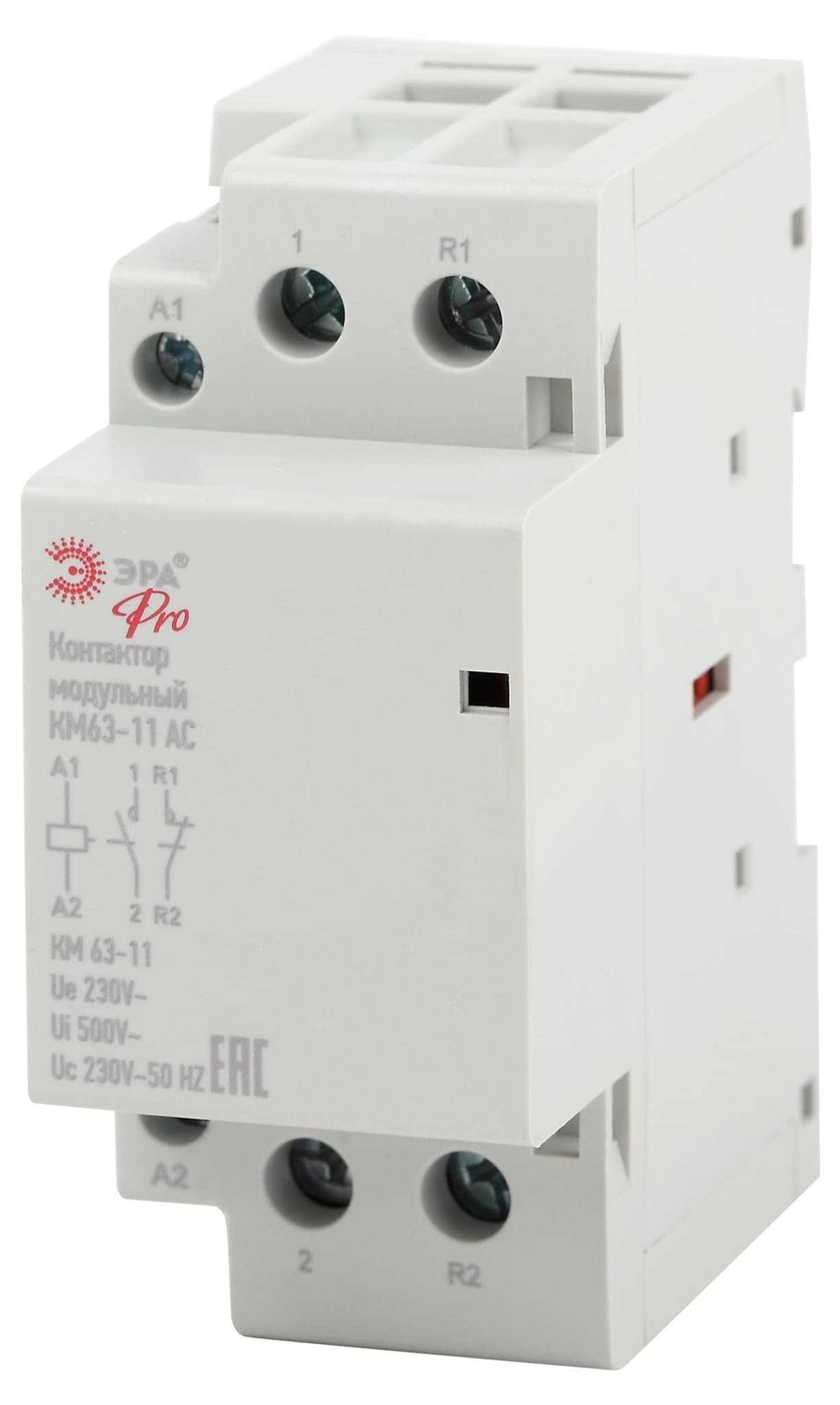 ЭРА NO-902-297 Pro Контактор модульный КМ63-11 AC (6/60/1800)