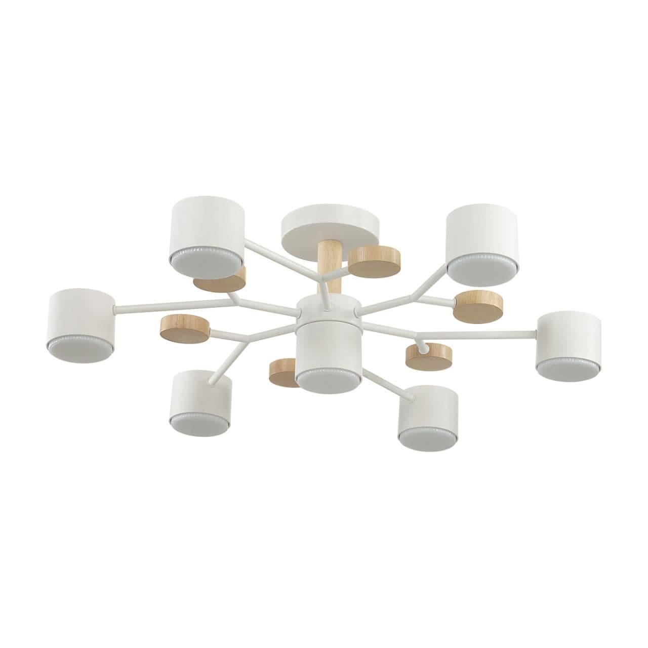 Lumion 8195/7C COMFI LN25 белый, металл/дерево/пластик Потолочный светильник LED GX53 7*9W 220V RONDO