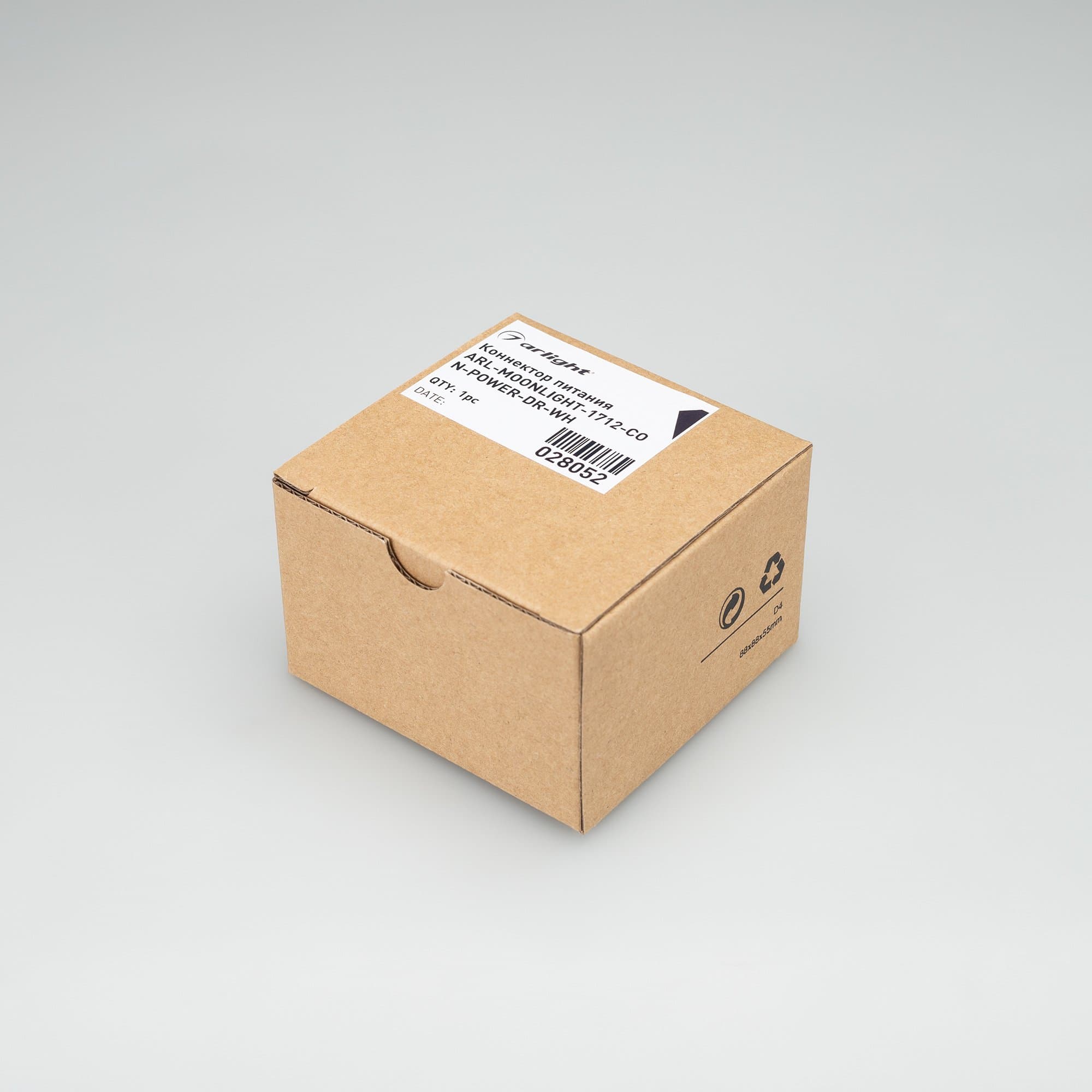 Arlight Коннектор питания ARL-MOONLIGHT-1712-CON-POWER-DR-WH (Пластик) 028052 — миниатюра 2