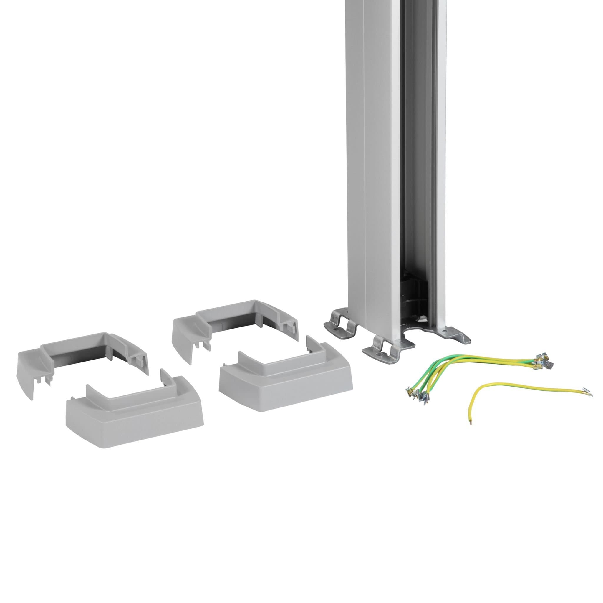 Legrand Snap-On колонна алюминиевая с крышкой из алюминия 1 секция 4,02 метра, с возможностью увеличения высоты колонны до 5,3 метра,  цвет алюминий 653014 — миниатюра 2