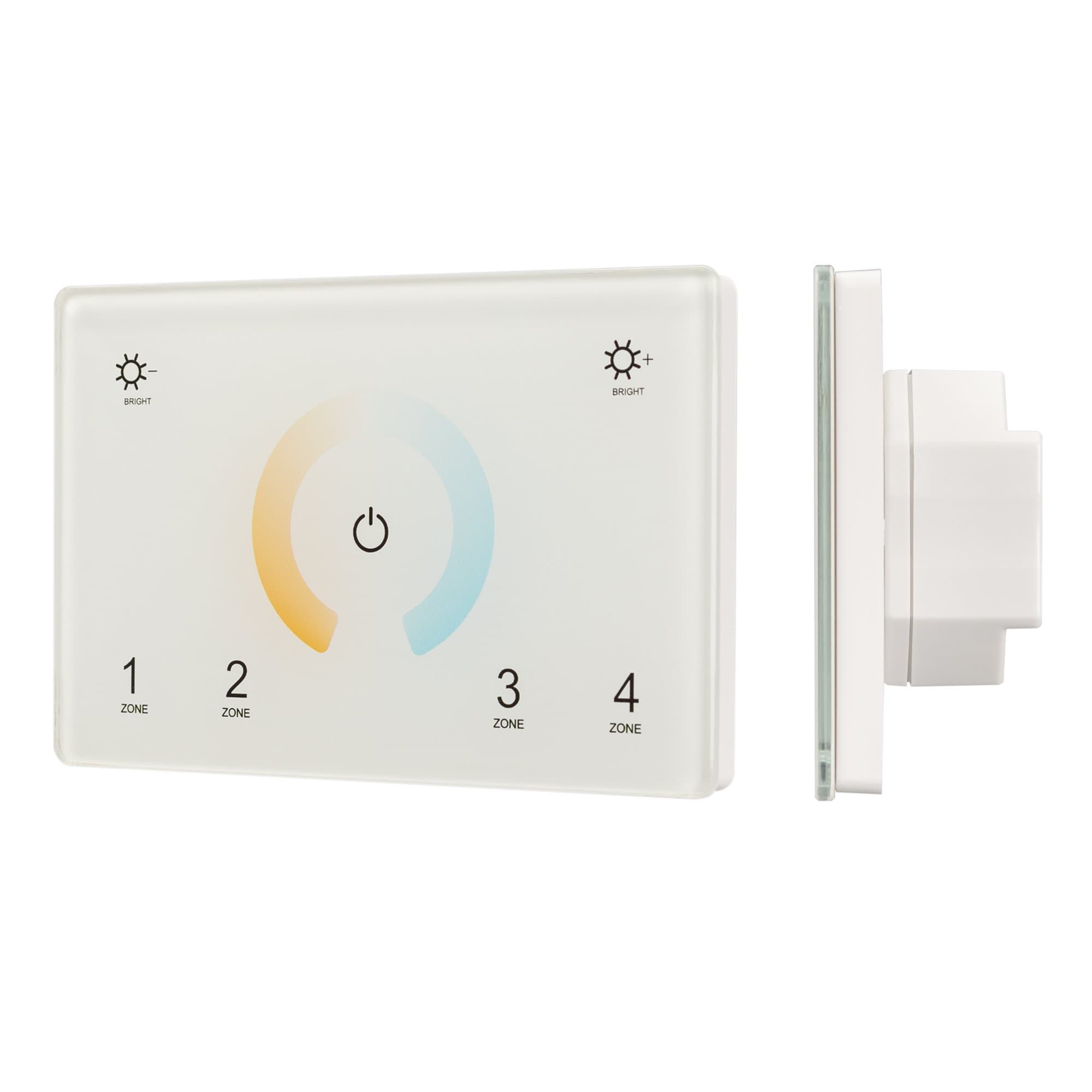 Arlight Панель Sens SMART-P81-MIX White (230V, 4 зоны, 2.4G) (IP20 Пластик, 5 лет) 028400 — миниатюра 1