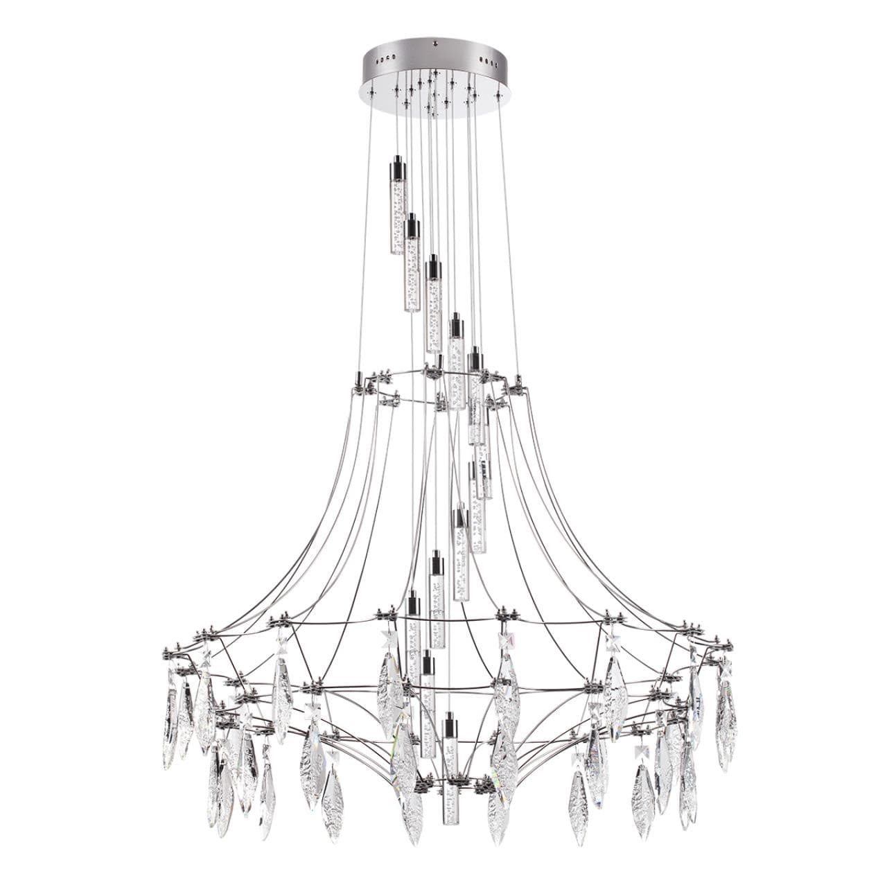 Odeon Light 6699/51L CLASSIC ODL_EX25 Люстра хром/металл/хрусталь IP20 LED 51W 4000K FLAMENCO