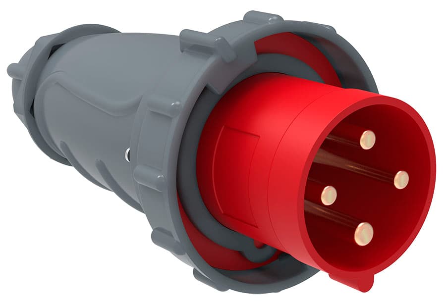 IEK Вилка переносная ССИ-034 63А-6ч/380-415В 3Р+РЕ IP67 MAGNUM — миниатюра 1