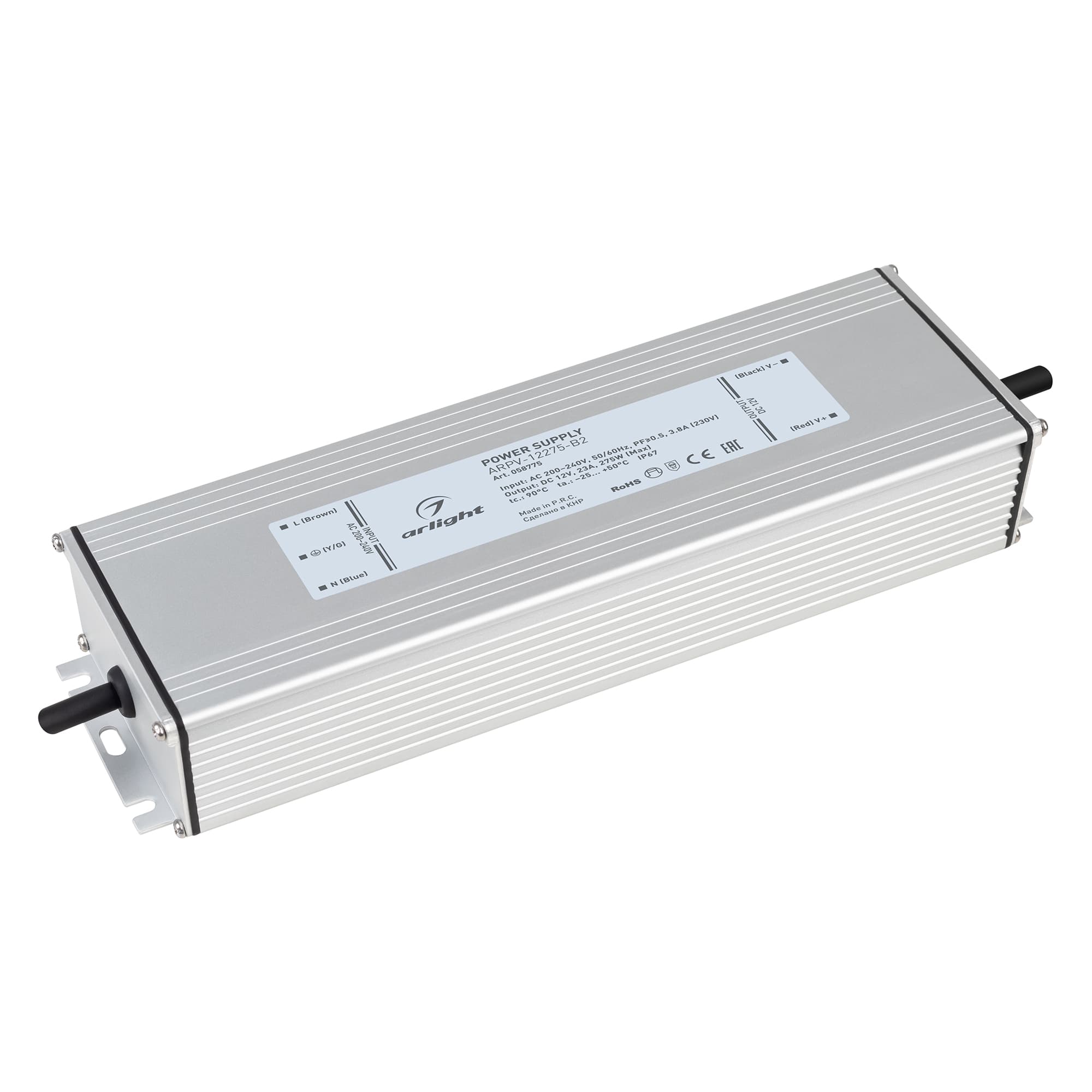 Arlight Блок питания ARPV-12275-B2 (12V, 23A, 275W) (IP67 Металл, 3 года) 058775