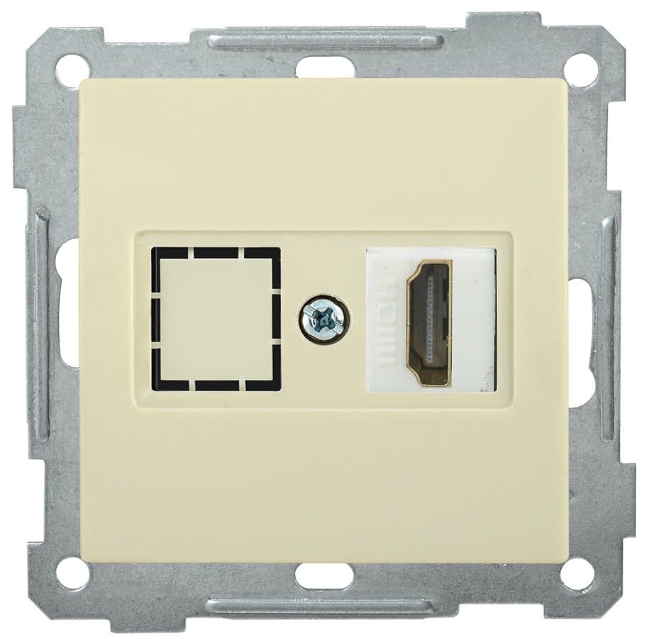 IEK РHDMI-0-Б Розетка HDMI BOLERO кремовый EHB10-K33