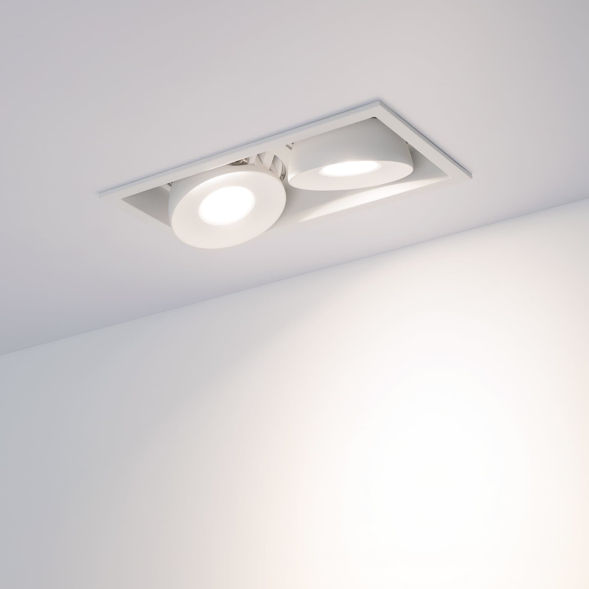 Arlight Светильник CL-SIMPLE-S148x80-2x9W Day4000 (WH, 45 deg) (IP20 Металл, 3 года) 028150 — миниатюра 8