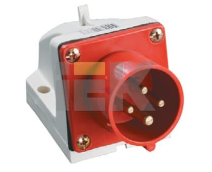 IEK Вилка 514 стац.3Р+РЕ 16А 380В IP44 — миниатюра 2