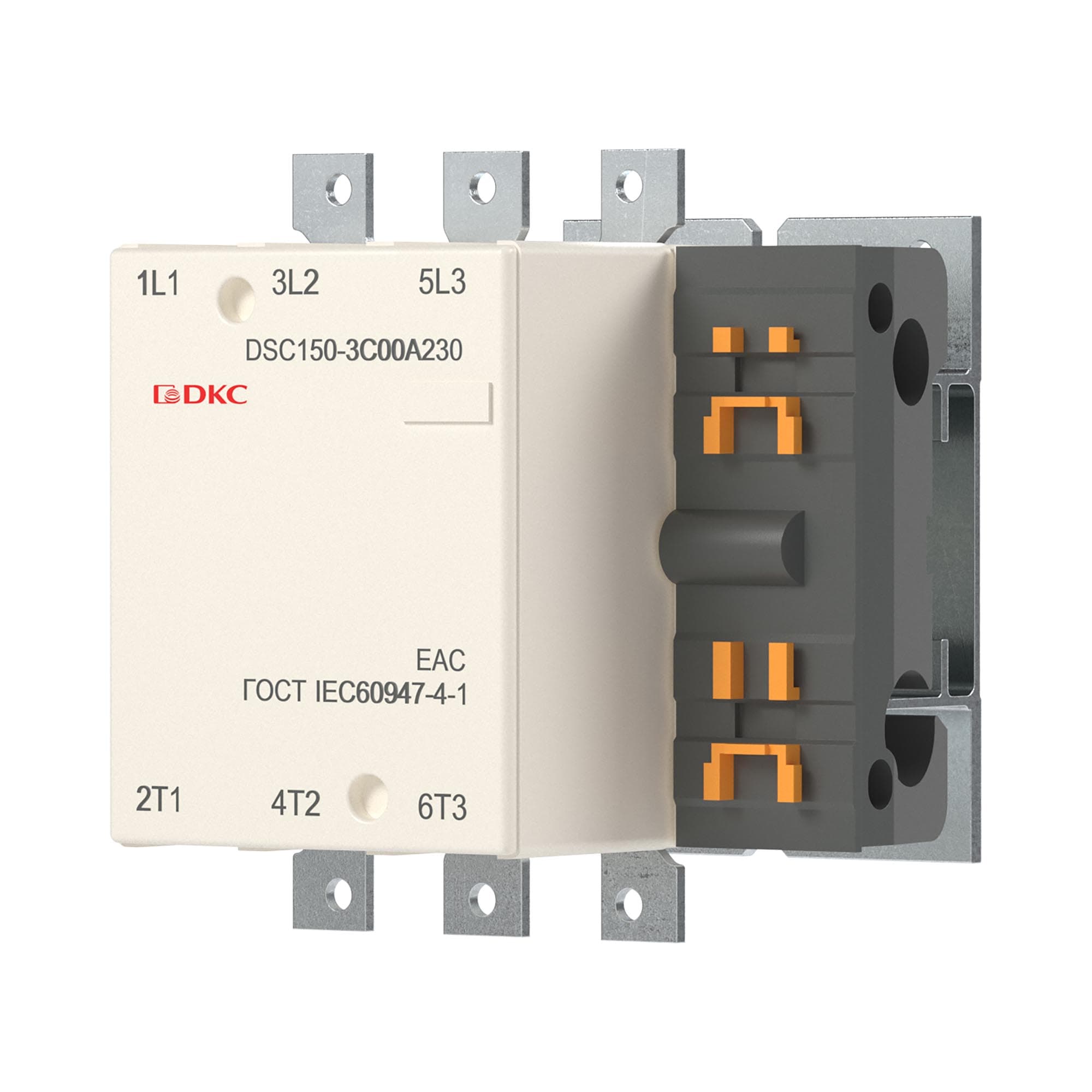 DKC Магнитный контактор DSC150-3C00A230 150А 75кВт (AC3) кат 220В AC — миниатюра 3