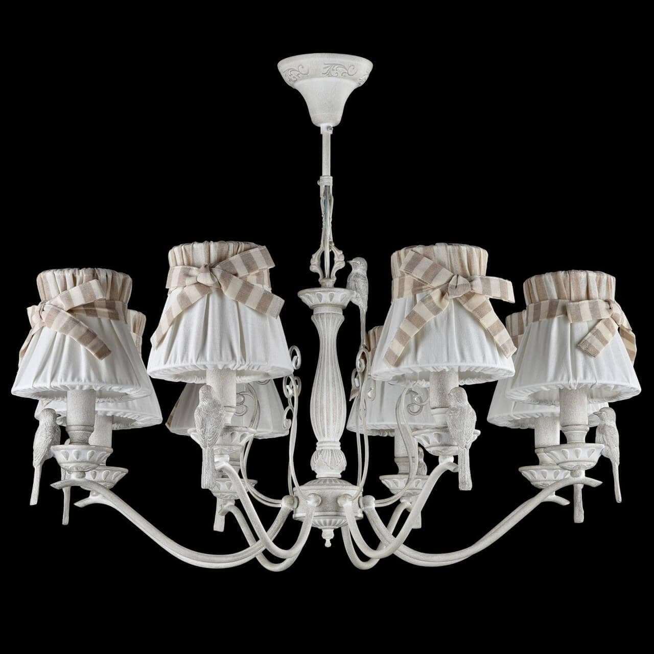 Maytoni Elegant Bird Белый Антик Люстра 8xE14 40W ARM013-08-W — миниатюра 9