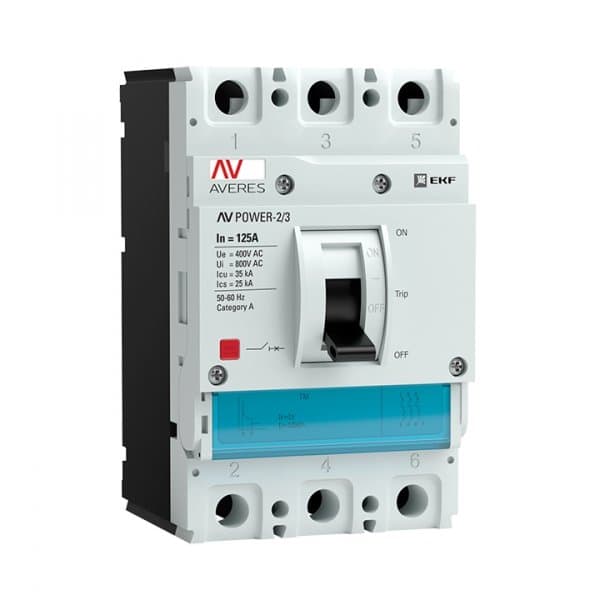EKF Averes Автоматический выключатель AV POWER-2/3 125А 35kA TR — миниатюра 1