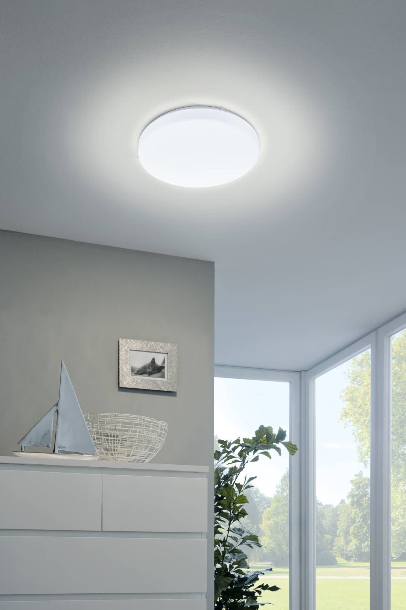 Eglo 97871 Cветодиодный настенно-потолочный светильник FRANIA, 11,5W (LED), 1350lm, 280, H70, cталь, белый — миниатюра 2