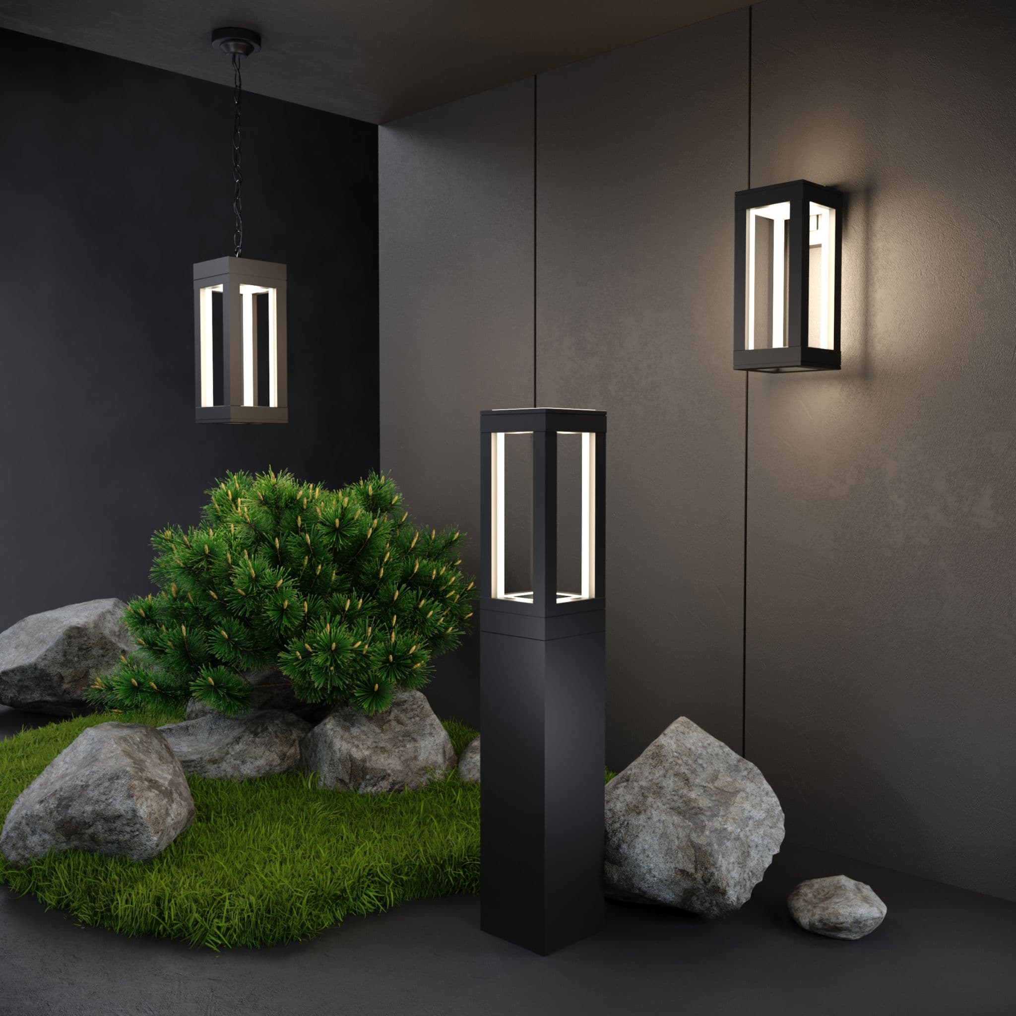 Elektrostandard 1528 TECHNO LED / Светильник садово-парковый чёрный a051857 — миниатюра 3