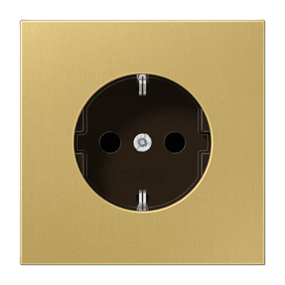 JUNG SCHUKO®-розетка 16 A / 250 B ~, латунь Classic ME1521C