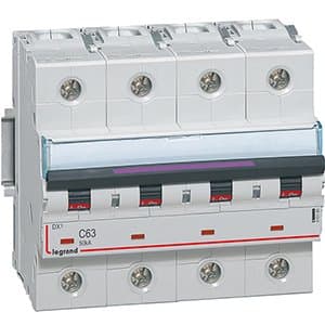 Legrand DX3 Автоматический выключатель 50кА 63А 4P C 410180 — миниатюра 2