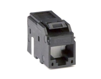 DKC Модуль  Keystone RJ45 CAT6 неэкранированный, черный (форм-фактор МС) RNK6UBK