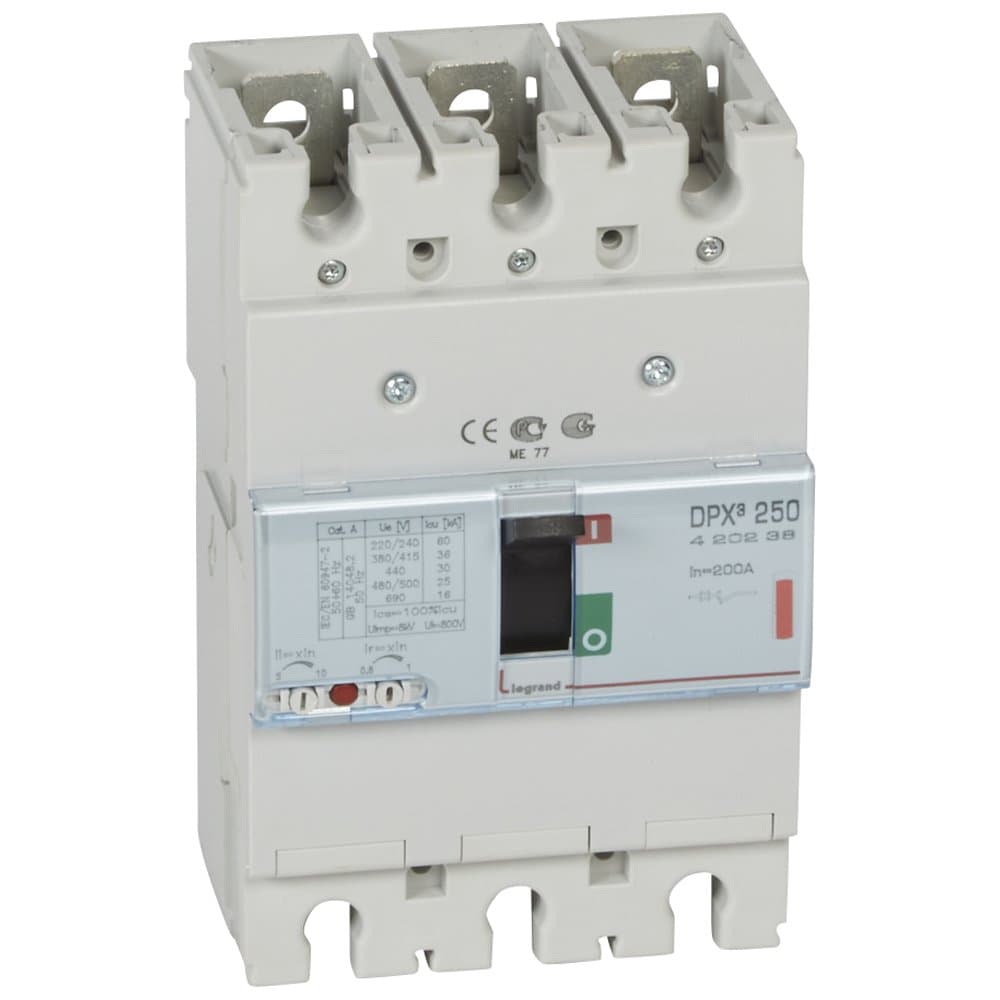 Legrand DPX3 250 Автоматический выключатель 3P 200А 36kA 420238