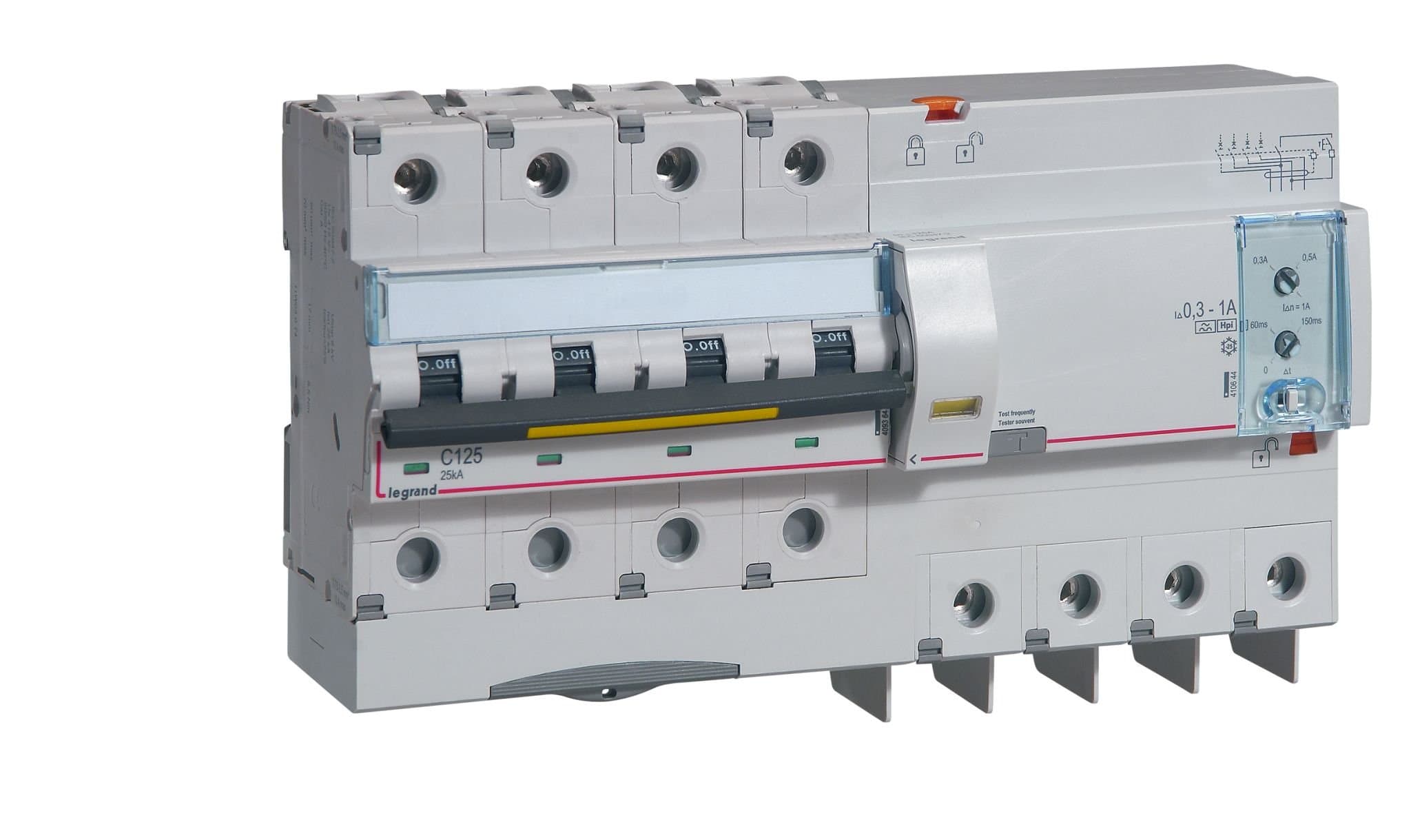 Legrand DX3 Автоматический выключатель 4P 125A (С) 10kA/16kA 409364 — миниатюра 2