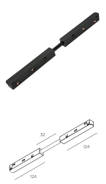 Technolight Черный Коннектор токопроводящий гибкий 84002-BK