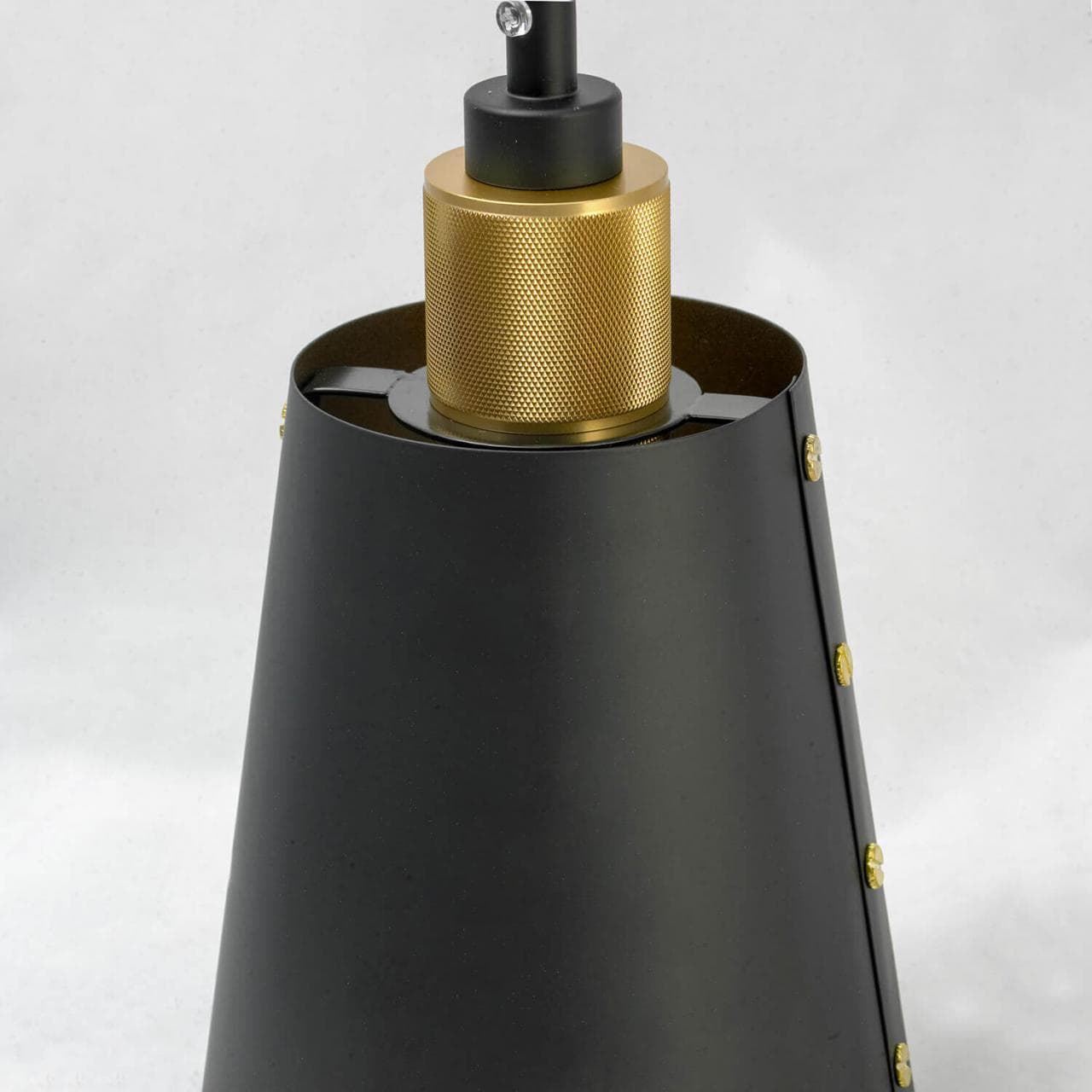 Lussole LOFT Металл Черный / матовое золото Металл Подвес E27 60W LSP-9861 — миниатюра 3
