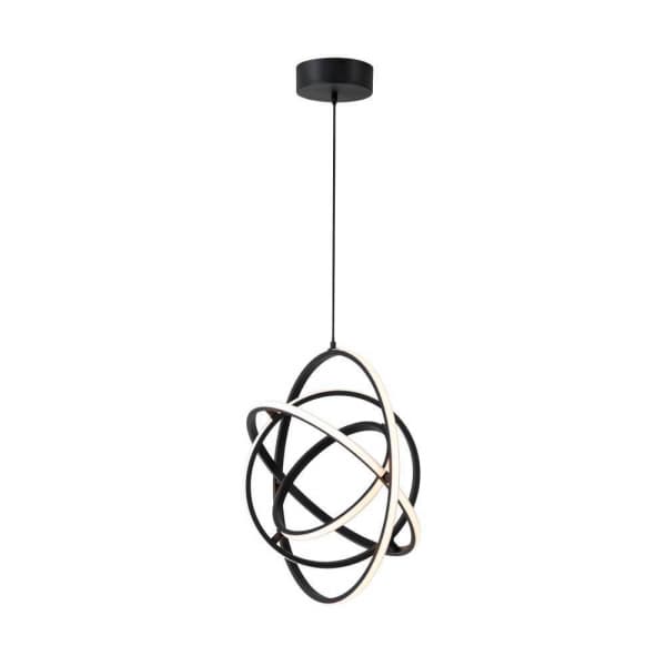 Eglo RETORNIO Подвес светодиодный с димм., 43W(LED), Ø580, H1200, 6200lm, сталь, алюминий, черный/пластик, белый 39893 — миниатюра 1