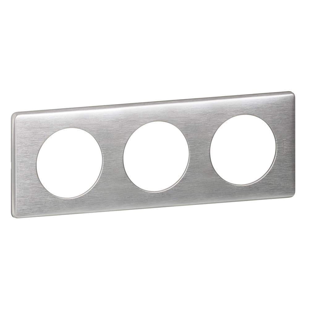 Legrand DIY Celiane Алюминий Рамка 3 поста 696963 — миниатюра 2