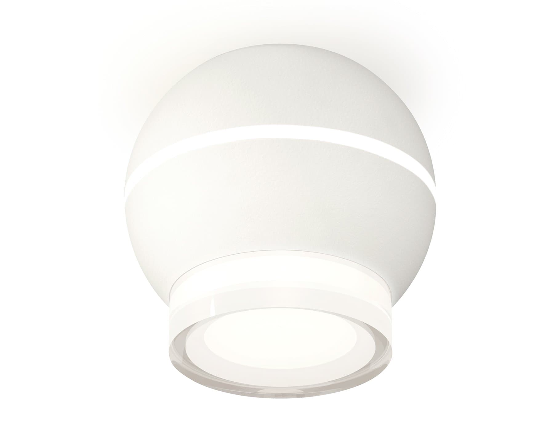 Ambrella Комплект накладного светильника XS1101042 SWH/FR/CL белый песок/белый матовый/прозрачный MR16 GU5.3 LED 3W 4200K (C1101, N7160) — миниатюра 1