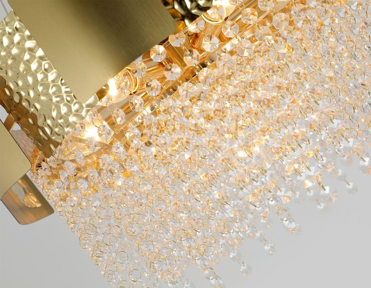 Ambrella Подвесная хрустальная люстра TR5245/7 GD/CL золото/прозрачный E14/7 max 40W D500*630 — миниатюра 2