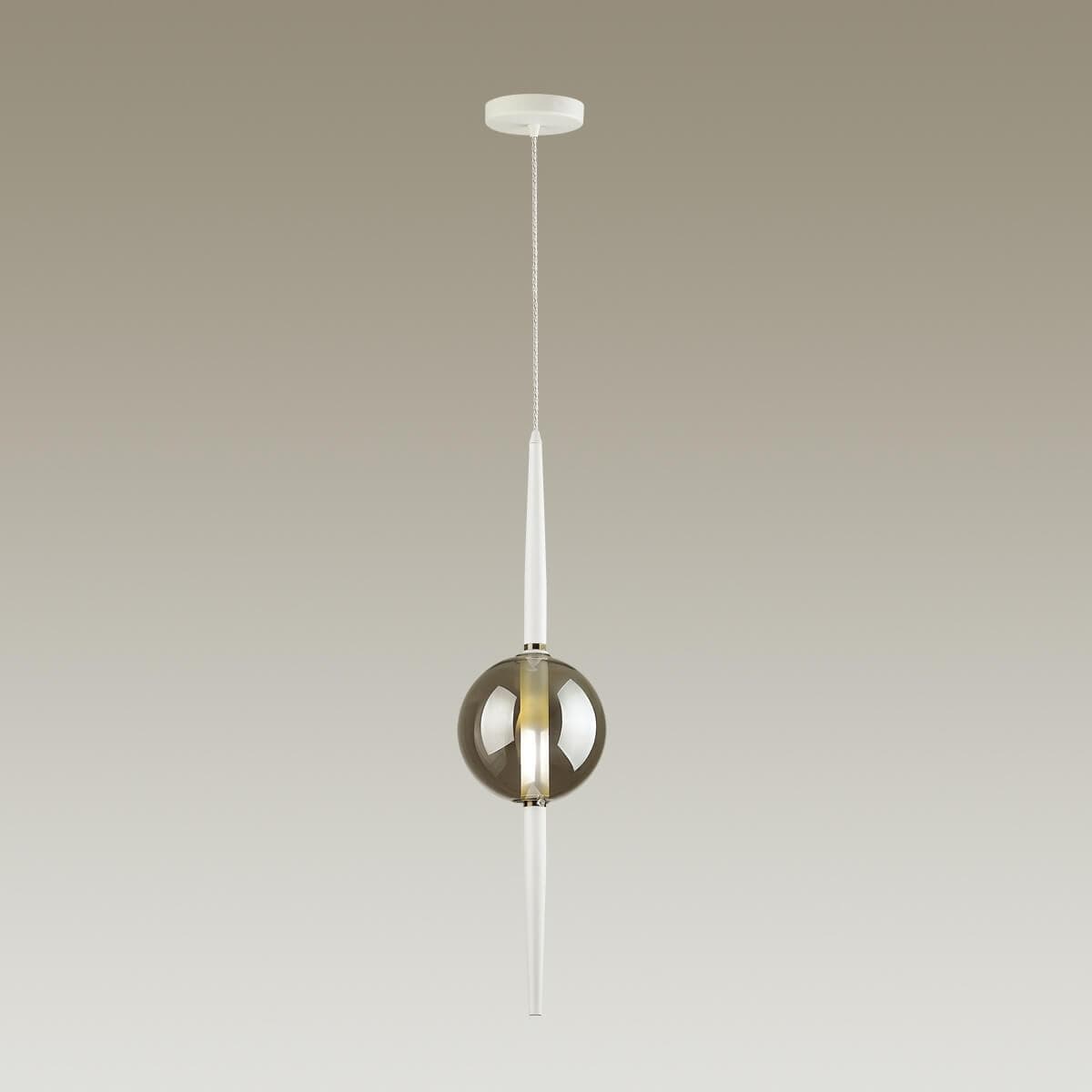 Odeon Light 4683/1 ODL20 374 белый /дымчатый Подвес G9 5W 220V LAZIA — миниатюра 4