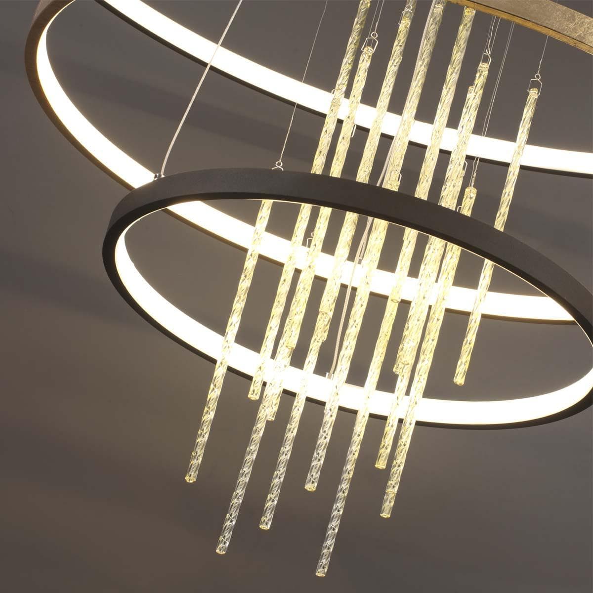 Odeon Light 3901/99L ODL20 23 золотистый/стекло/металл Подвесной светильник LED 4000K 113W 220V MONICA — миниатюра 4