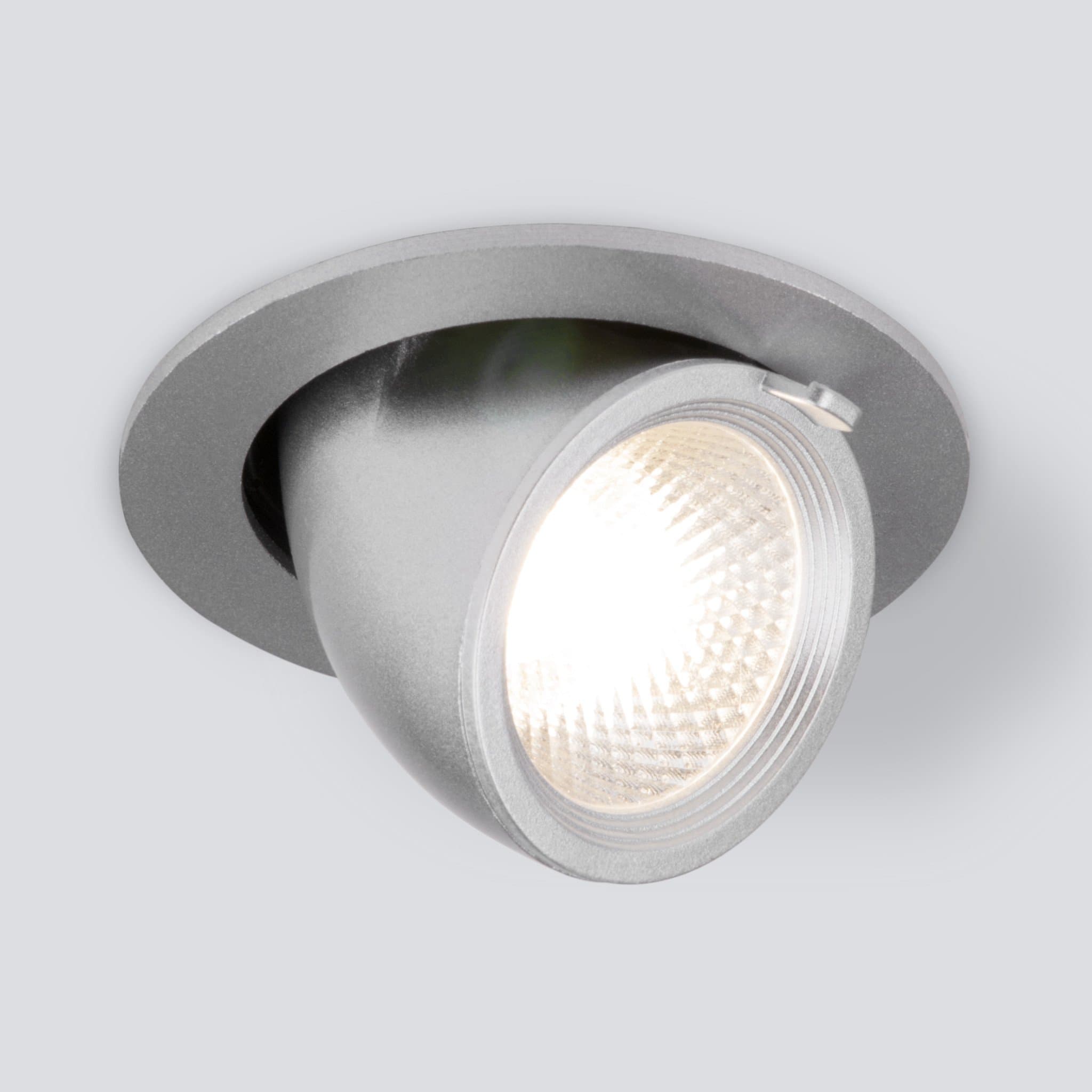 Elektrostandard 9918 LED/ Светильник встраиваемый 9W 4200K серебро a052457