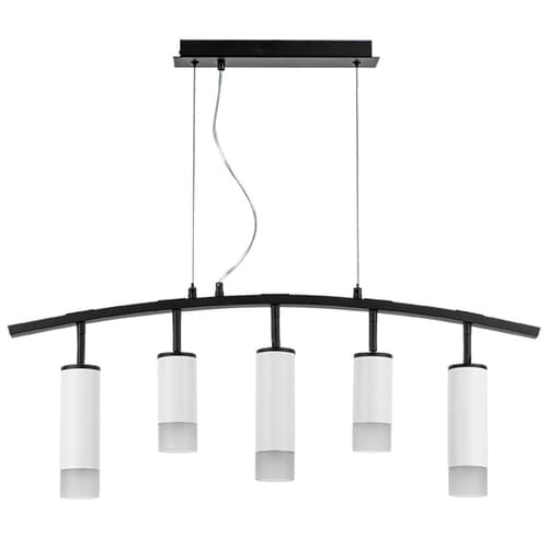 Lightstar LR7353628631 Люстра RULLO 5х50W GU10 ЧЕРНЫЙ/БЕЛЫЙ (571735+214436-2+214486-3+202431-5), шт
