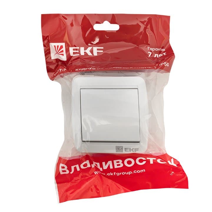 EKF PROxima Владивосток Выключатель 10А IP54 сер. — миниатюра 3