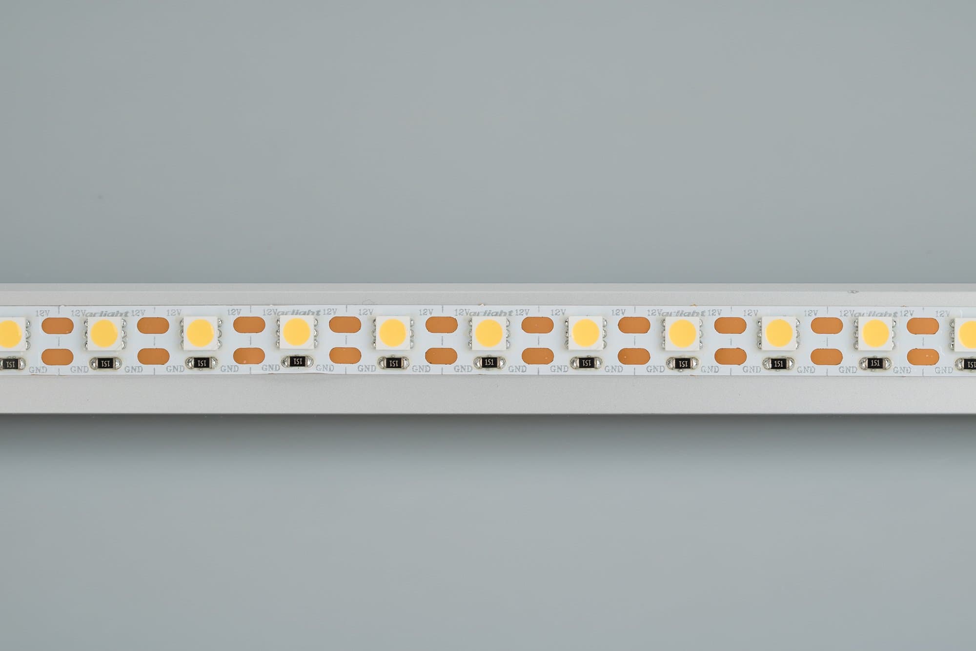 Arlight Светодиодная лента RT 2-5000 12V Cx1 Warm2400 2x (5060, 360 LED, LUX) (15.6 Вт/м, IP20) 018096 — миниатюра 2