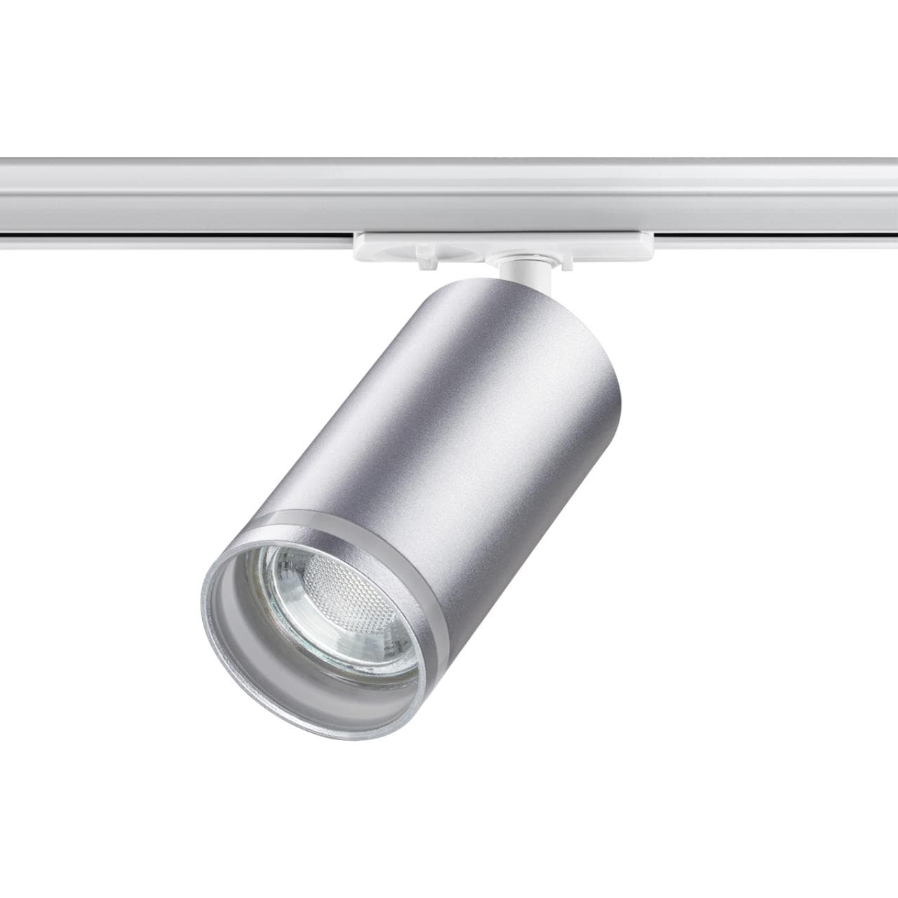 Novotech 370879 PORT NT22 серебро Светильник трековый однофазный двухжильный IP20 GU10 9W 220V ULAR