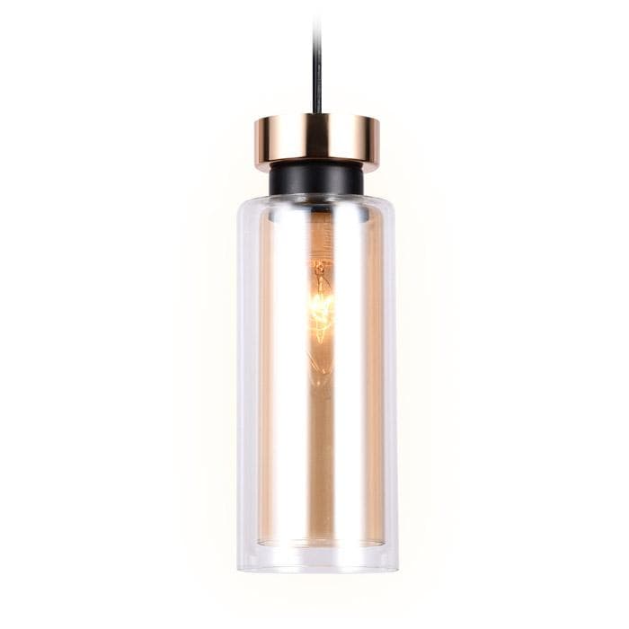 Ambrella Подвесной светильник со сменной лампой TR3571 GD/TI золото/янтарь E14 max 40W D100*1050 — миниатюра 2