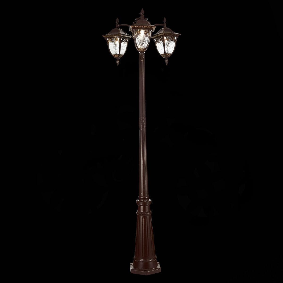 ST Luce SL083.705.03 Светильник уличный наземный Кофейный/Кофейный, Прозрачный E27 3*60W — миниатюра 3