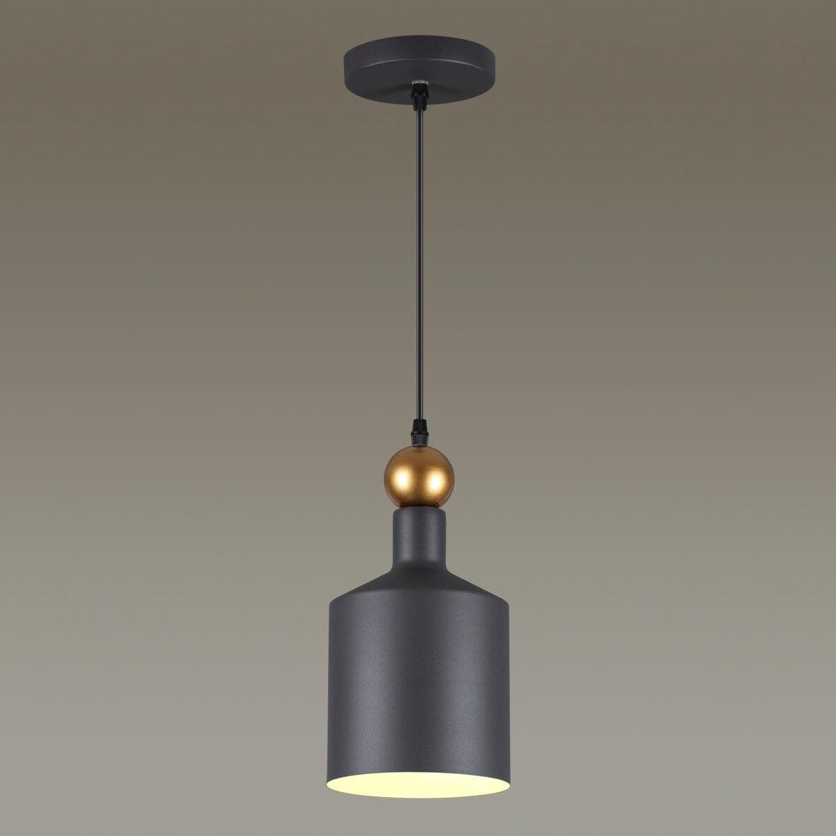Odeon Light 4085/1 ODL19 387 черный/золотой Подвес Е27 1*40W 220V BOLLI — миниатюра 2