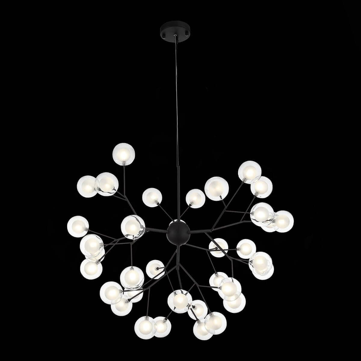 ST Luce SL376.403.36 Светильник подвесной Черный/Прозрачный, Белый G4 LED 36*2W — миниатюра 4