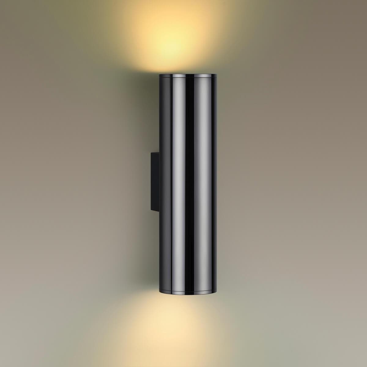 Odeon Light 4245/2WB HIGHTECH ODL21 167  черный хром/металл Настенный светильник  E27 LED 7W DARIO — миниатюра 2