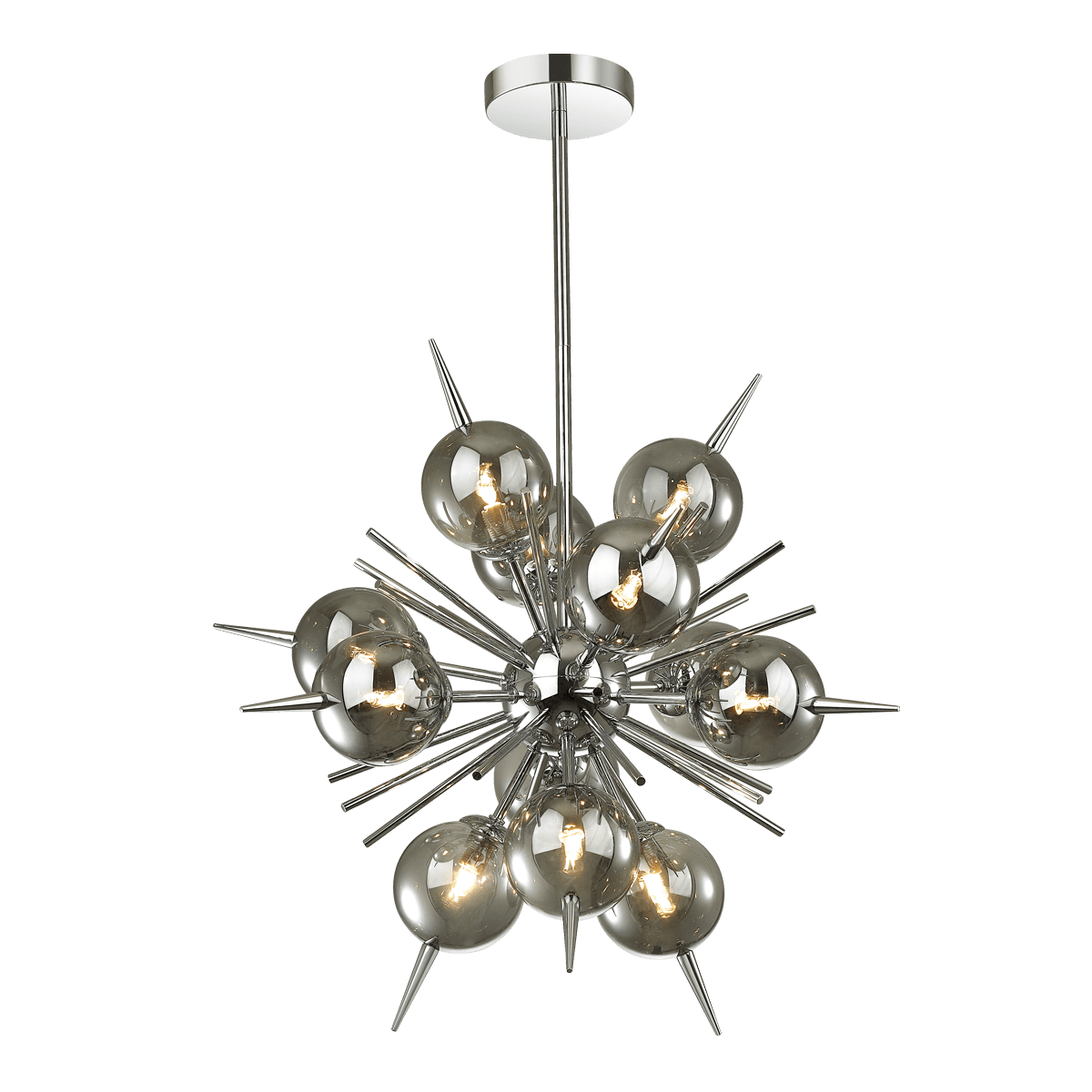Odeon Light MODERN ODL21 205 хром/дымчатый Люстра G9 12*40W VILINA 4787/12 — миниатюра 2