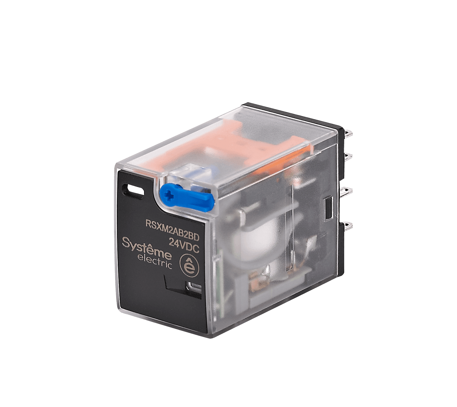 Systeme Electric Реле 12A 2CO 24VDC тест кнопка LED