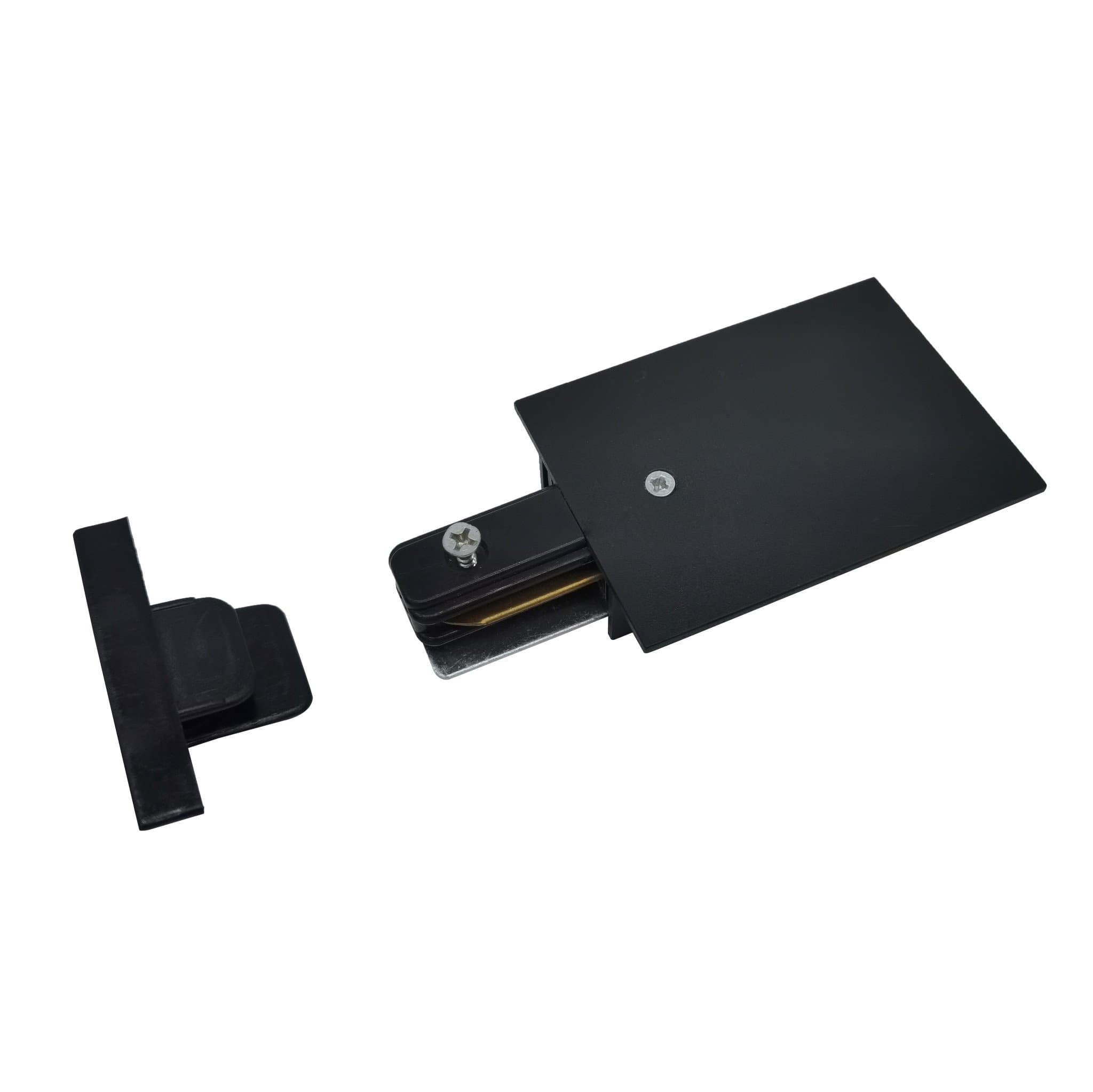 Elektrostandard TRPF-1-BK / Соединитель электрический Ввод питания и заглушка торцевая для однофазного встраиваемого шинопровода (черный) a049562