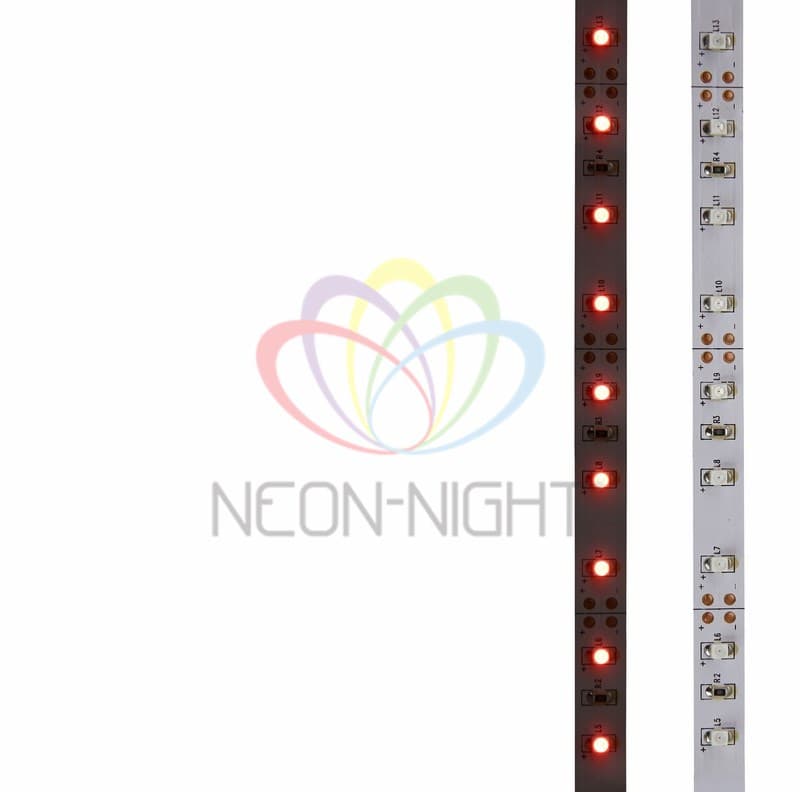LAMPER LED лента открытая, 8 мм, IP23, SMD 2835, 60 LED/m, 12 V, цвет свечения красный 141-331 — миниатюра 2